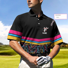 Personalized Bowling Custom Polo Shirt, Colorful Pins Bowling Shirt For Men, Gift For Bowling Lovers