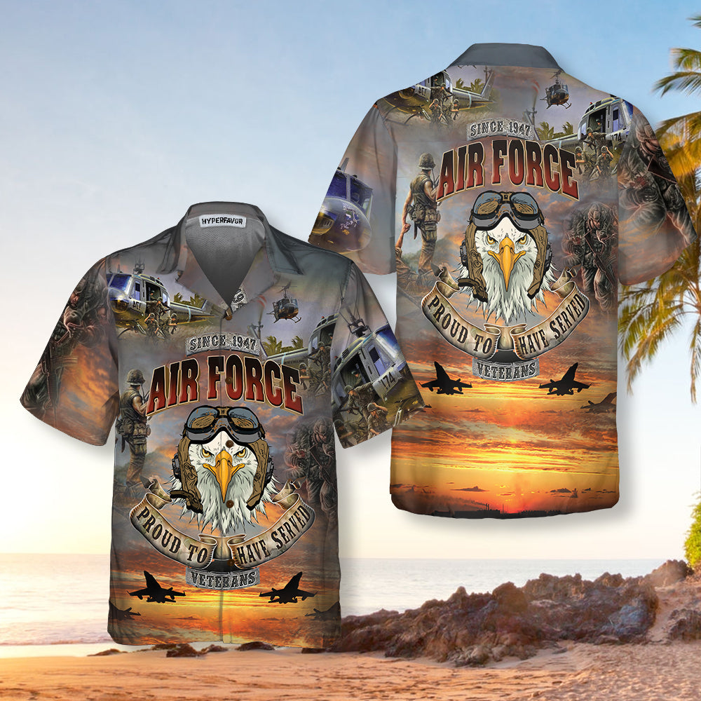 Air Force Veteran Proud To Have Served Veteran Hawaiian Shirt, Proud Veteran Shirt, Meaningful Gift For Veteran Day