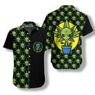 Alien Organic Marijuana Shirt For Men Hawaiian Shirt