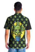 Alien Organic Marijuana Shirt For Men Hawaiian Shirt