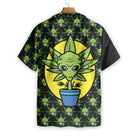 Alien Organic Marijuana Shirt For Men Hawaiian Shirt