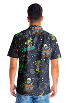 Aliens Night Sky Hawaiian Shirt