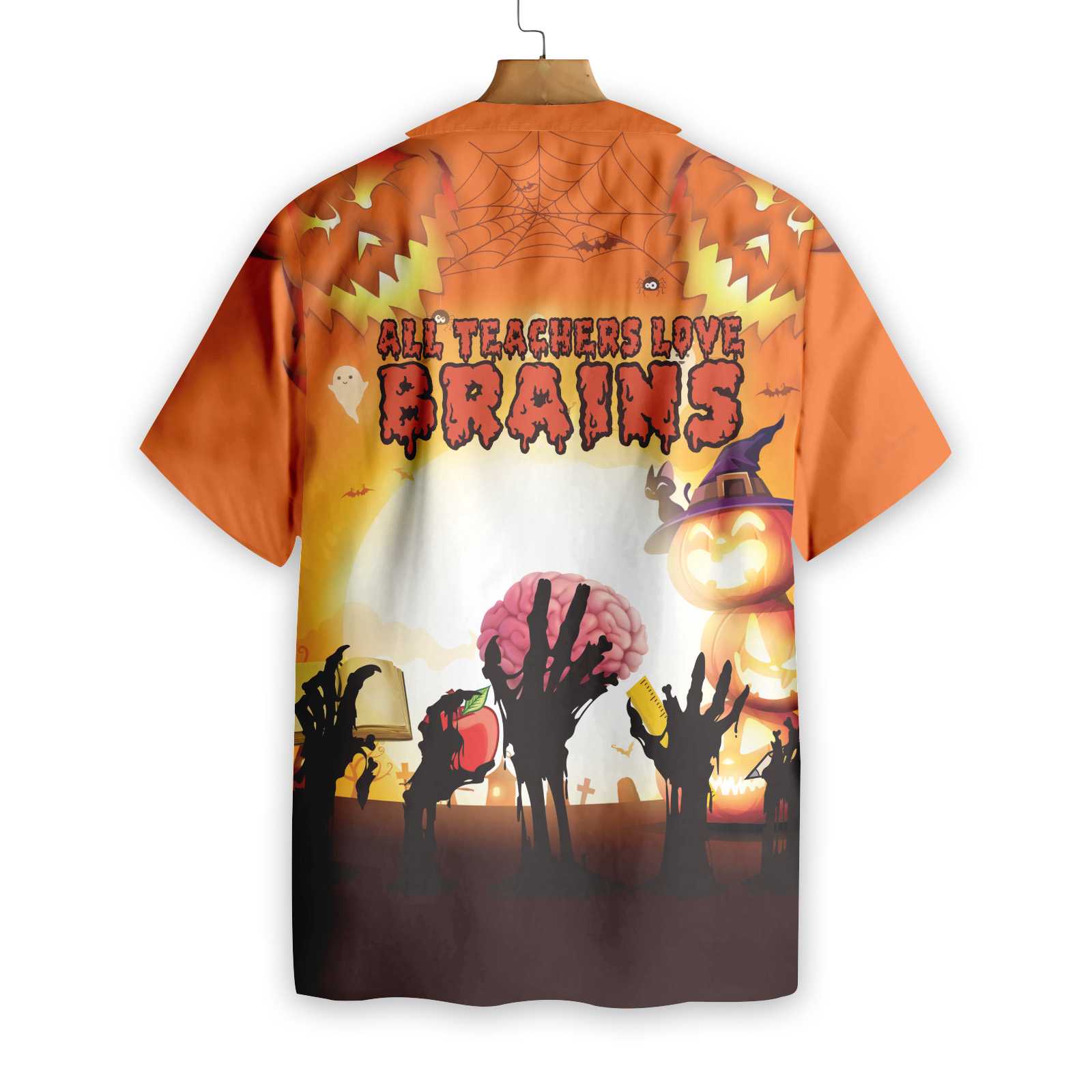 All Teachers Love Brains Teacher Hawaiian Shirt, Teacher Shirt for Men And Women, Best Gift For Teachers