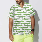 Alligator Seamless Pattern Shirt For Men Hawaiian Shirt