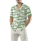 Alligator Seamless Pattern Shirt For Men Hawaiian Shirt
