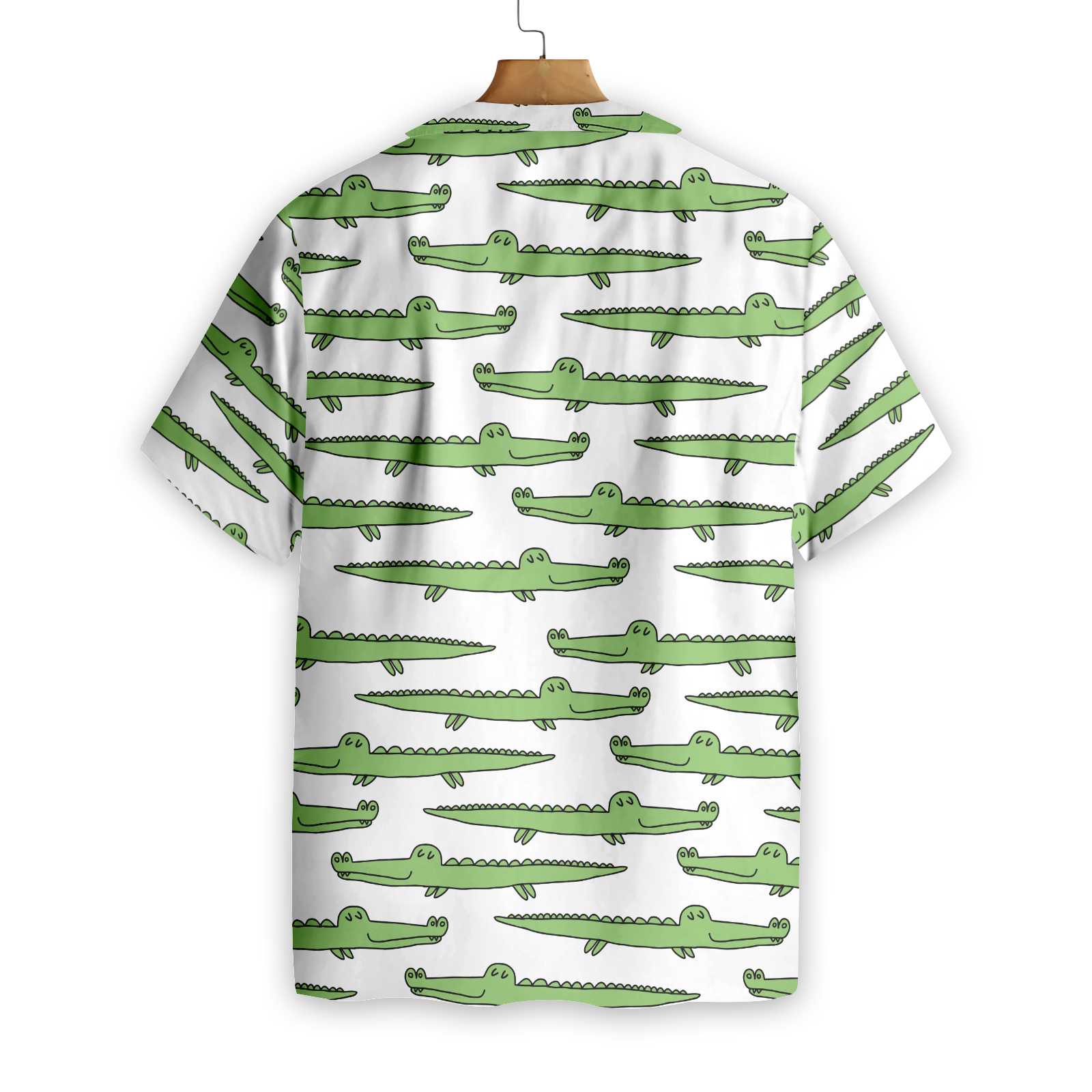 Alligator Seamless Pattern Shirt For Men Hawaiian Shirt
