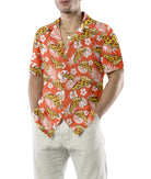 Aloha Tropical Pizza Shirt For Men Hawaiian Shirt