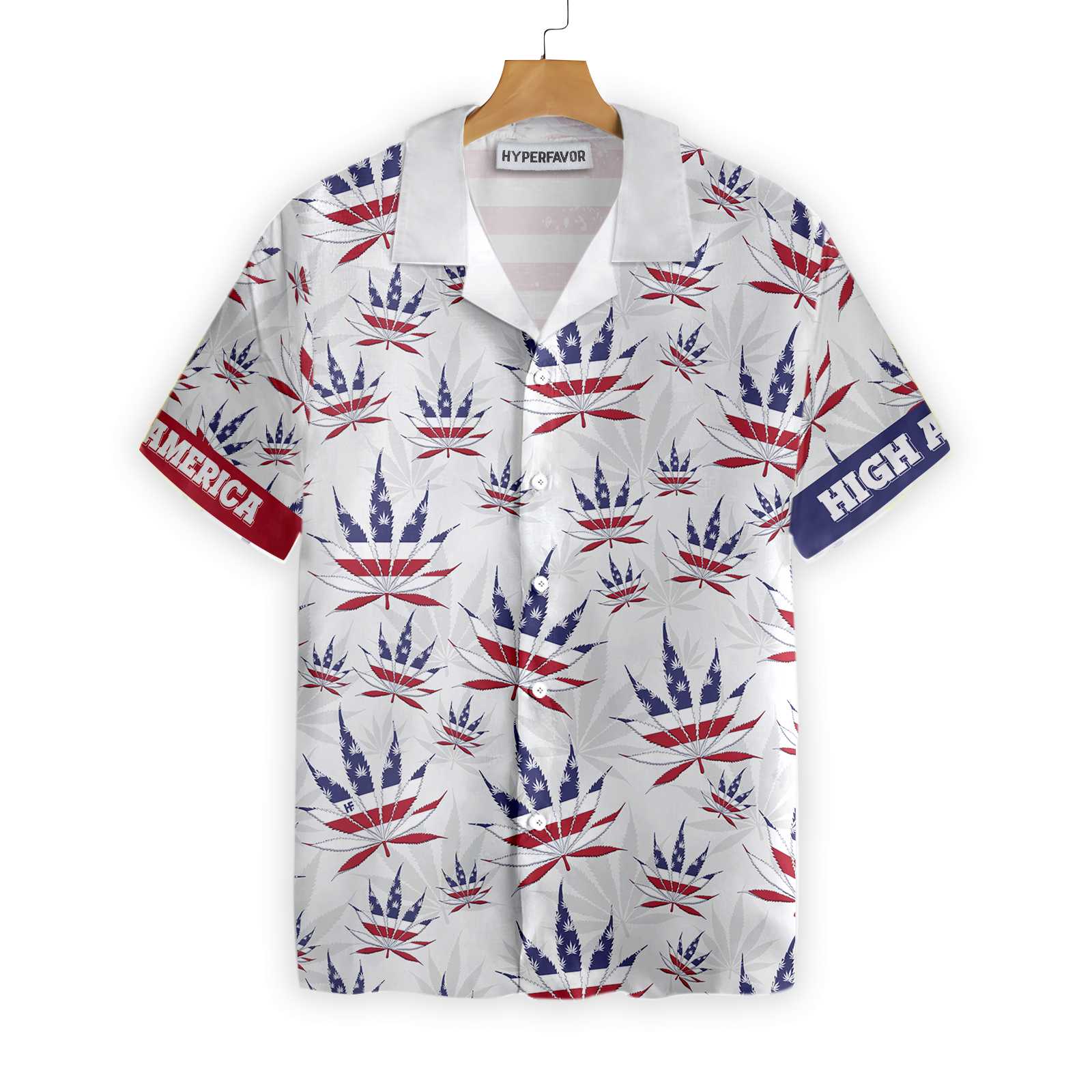 America Marijuana Leaf Shirt For Men Hawaiian Shirt