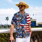 American Eagle Palm Tree Hawaiian Shirt