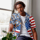 American Eagle Palm Tree Hawaiian Shirt