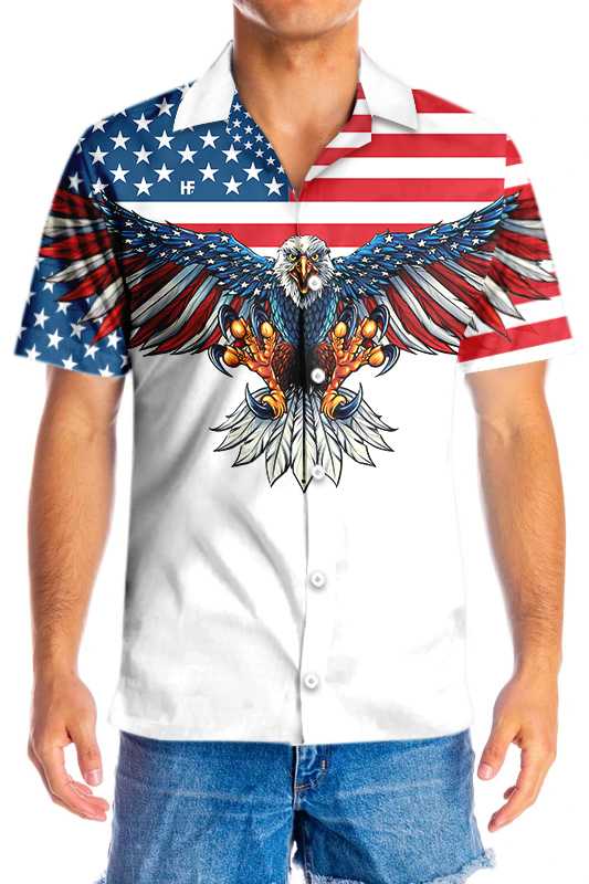 American Eagle Stay Strong Shirt For Men Hawaiian Shirt
