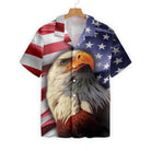 American Eagle USA Flag Hawaiian Shirt