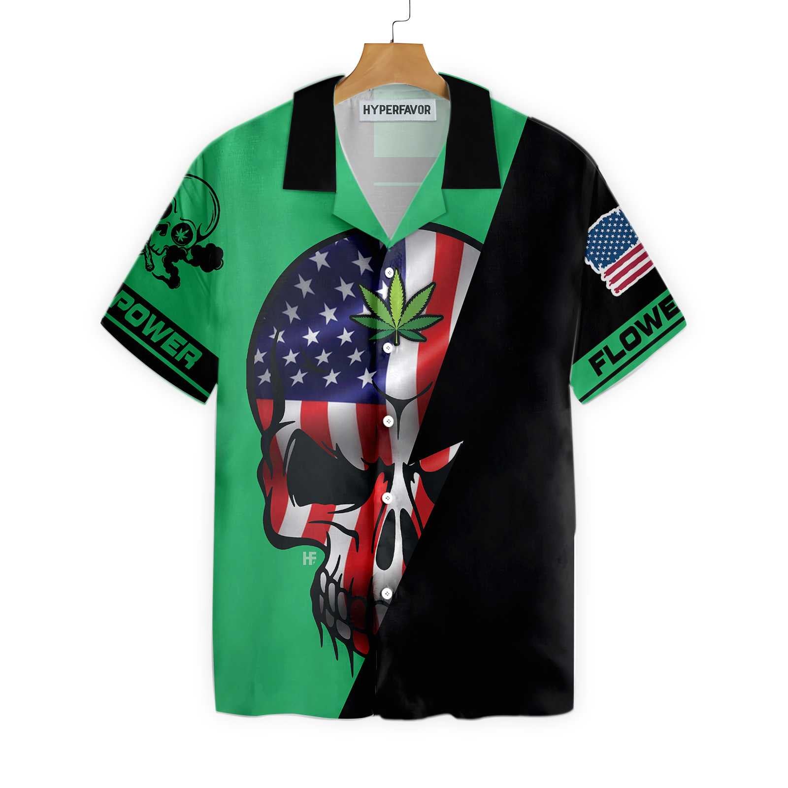 American Marijuana Power Hawaiian Shirt