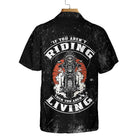 American Motorcycle Indian For Old Biker Custom Hawaiian Shirt, Personalized Riding Skull Native American Shirt