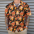 Autumnal Leaves With Turkey Meat Hawaiian Shirt, Best Gift For Thanksgiving Day