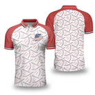 Baseball And Patriot Polo Shirt, Wide Shoulder Baseball Pattern Polo Shirt, Best Baseball Shirt For Men