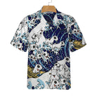 Bull Terrier Tsunami Bull Terrier Hawaiian Shirt, Funny Bull Terrier Shirt