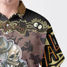 Cartoon Halloween Illustration Frame Of Diverse Evil Polo Shirt - HYPERFAVOR