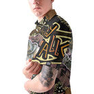 Cartoon Halloween Illustration Frame Of Diverse Evil Polo Shirt - HYPERFAVOR