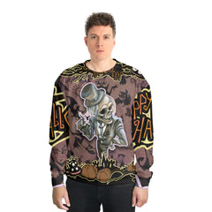 Cartoon Halloween Illustration Frame Of Diverse Evil Sweatshirt 