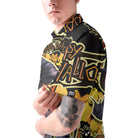 Cartoon Halloween Illustration Pumpkin Wizard Polo Shirt - HYPERFAVOR