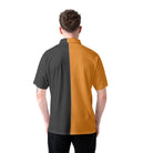 Naughty Cat Pawing Orange Halloween Polo Shirt - HYPERFAVOR