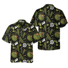 Chiefin Native American Hawaiian Shirt, Green Pattern American Indian Shirt