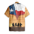 Cowboy Texas Flag Hawaiian Shirt, Vintage Texas Cowboy Shirt For Men