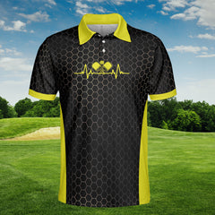 HYPERFAVOR Custom Honeycomb Pattern Pickleball Polo Shirt