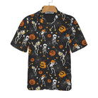 Dancing Skeletons Happy Halloween Hawaiian Shirt, Funny Halloween Shirt, Best Gift For Halloween