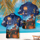Dog The Witch For Halloween Hawaiian Shirt, Funny Dachshund Wich Halloween Shirt For Men And Women