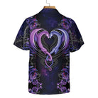 Dragons & The Love Flower Hawaiian Shirt, Unique Shirt With Dragon Couple And Roses