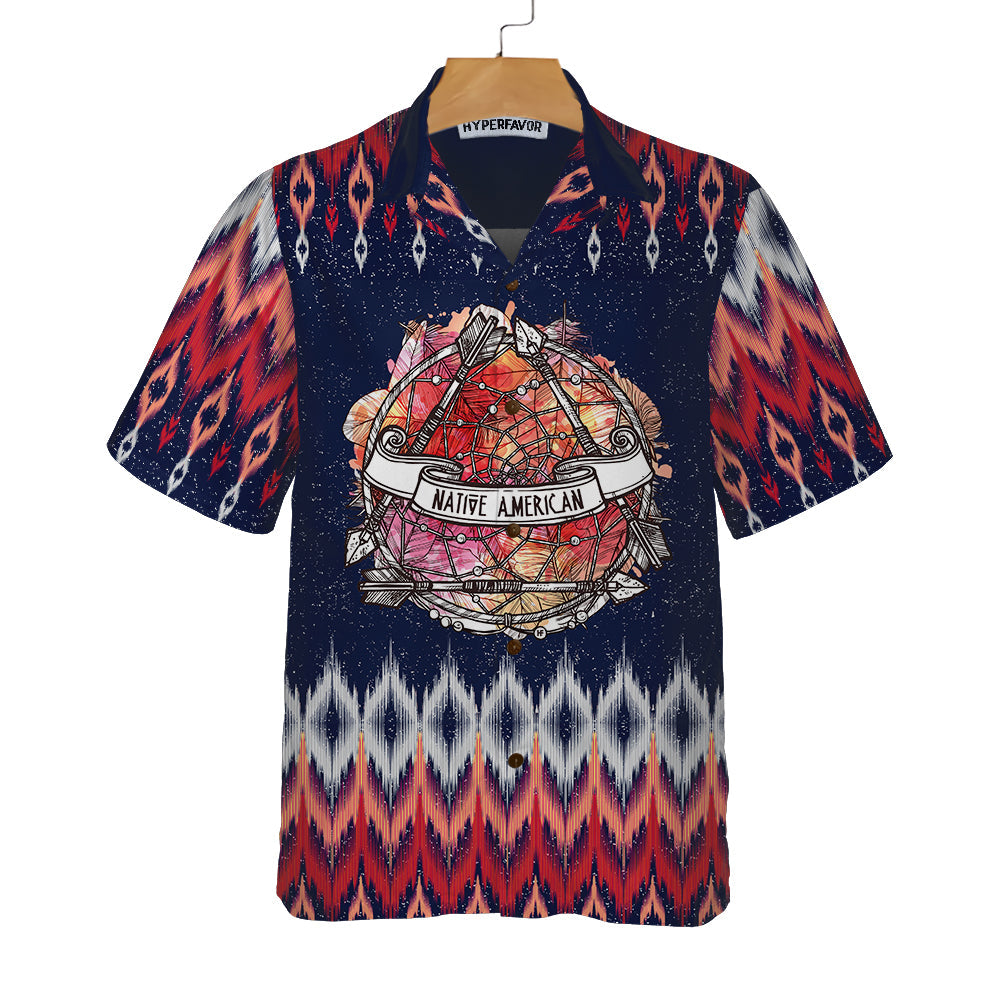 Dreamcatcher And Arrow, Tribal Legend In Boho Style Hawaiian Shirt, Unique Native American Shirt For Men And Women