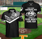 Every Strike Brings Me Closer To The Next Home Run Custom Polo Shirt, Personalized American Flag Baseball Shirt For Men