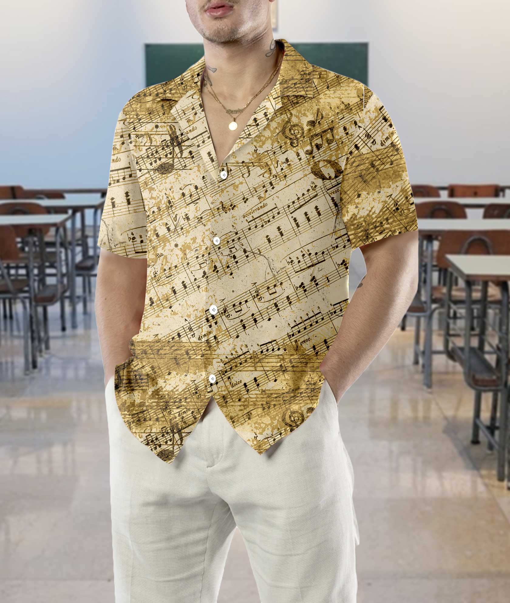 Everything Is Better With Music Teacher Hawaiian Shirt, Vintage Music Teacher Shirt
