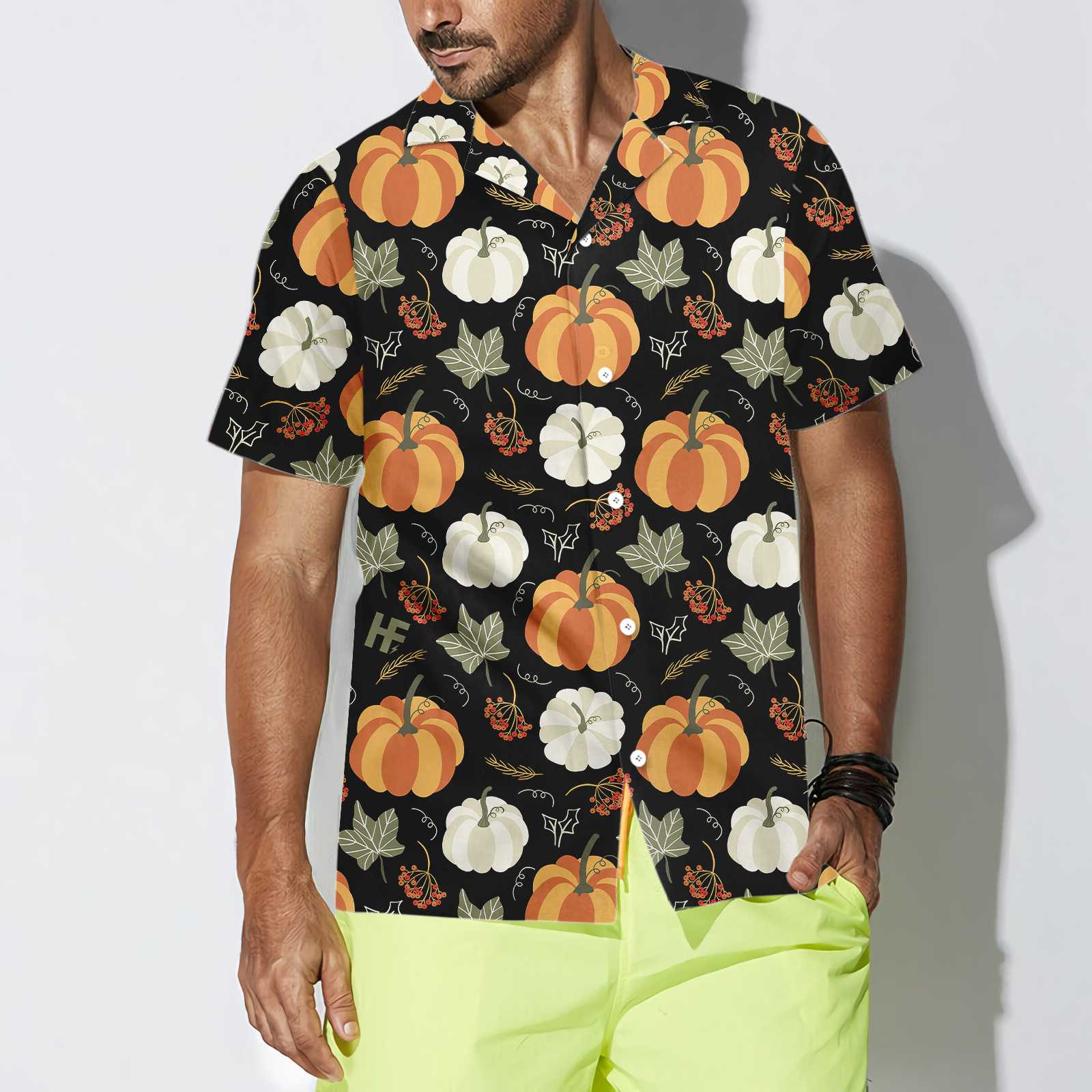 Fall Pumpkin Thanksgiving Hawaiian Shirt, Funny Thanksgiving Shirt, Unique Thanksgiving Gift Ideas