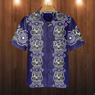 French Bulldog Sugar Skull Hawaiian Shirt, Mexican Style Bulldog Shirt, Gift For French Bulldog Lovers