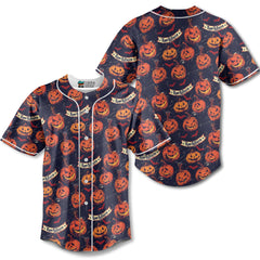 Fun Pumpkins Halloween,Trick Pumpkin Pattern For Men, For Woman Baseball Jersey - HYPERFAVOR