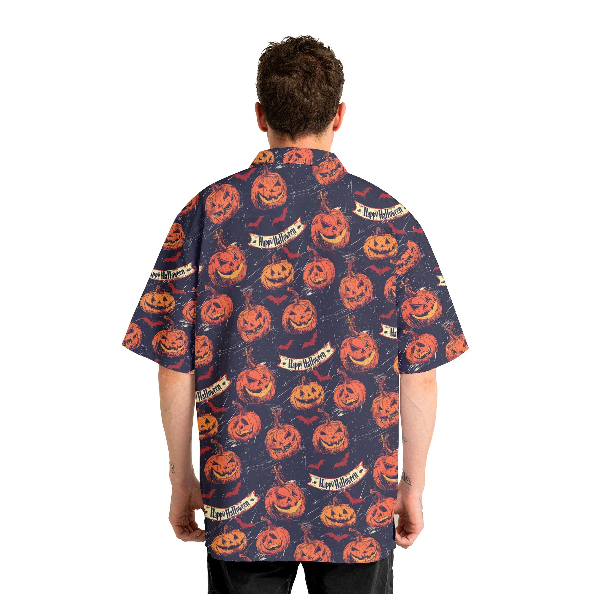 Fun Pumpkins Halloween, Trick Pumpkin Pattern For Men, For Woman Hawaiian Shirt - HYPERFAVOR