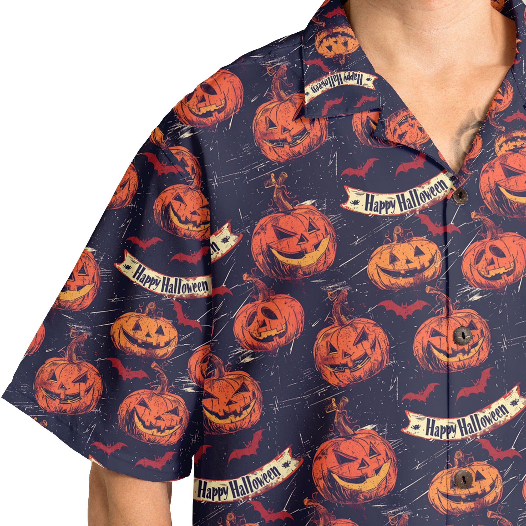 Fun Pumpkins Halloween, Trick Pumpkin Pattern For Men, For Woman Hawaiian Shirt - HYPERFAVOR