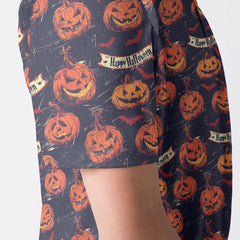 Fun Pumpkins Halloween, Trick Pumpkin Pattern Men Polo Shirt - HYPERFAVOR