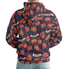 Fun Pumpkins Halloween,Trick Pumpkin Pattern For Men, For Woman Hoodie - HYPERFAVOR