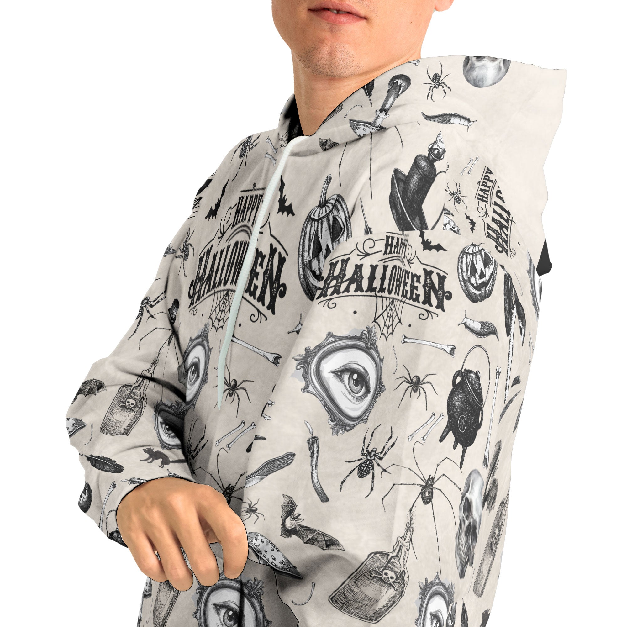 Funny Halloween Vintage Pattern Hoodie - HYPERFAVOR