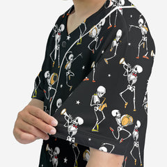 Funny Vintage Pattern Skull Dancing Halloween For Men, For Woman Baseball Jersey - HYPERFAVOR