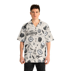 Funny Halloween Vintage Pattern Hawaiian Shirt - HYPERFAVOR