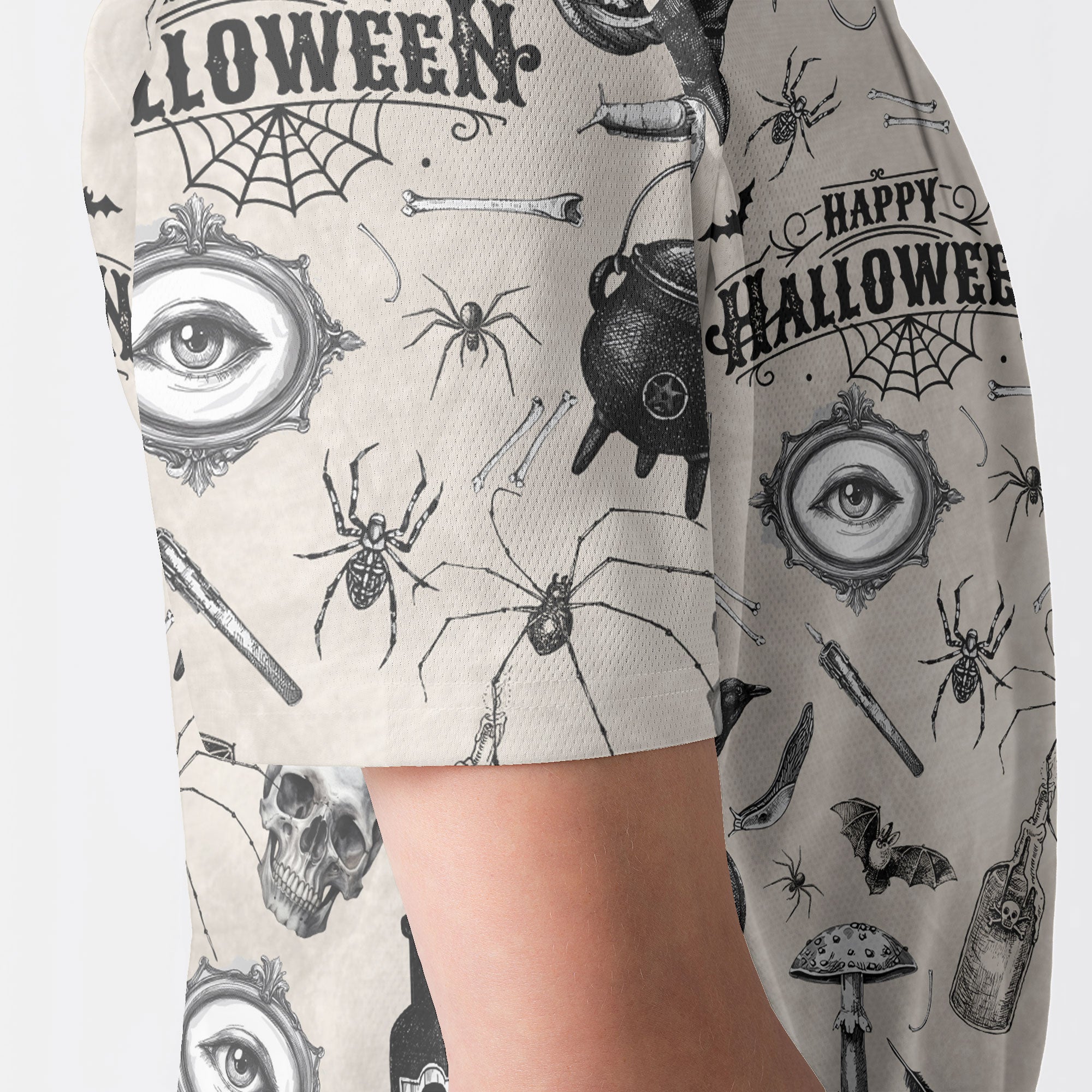 Funny Halloween Vintage Pattern Polo Shirt - HYPERFAVOR