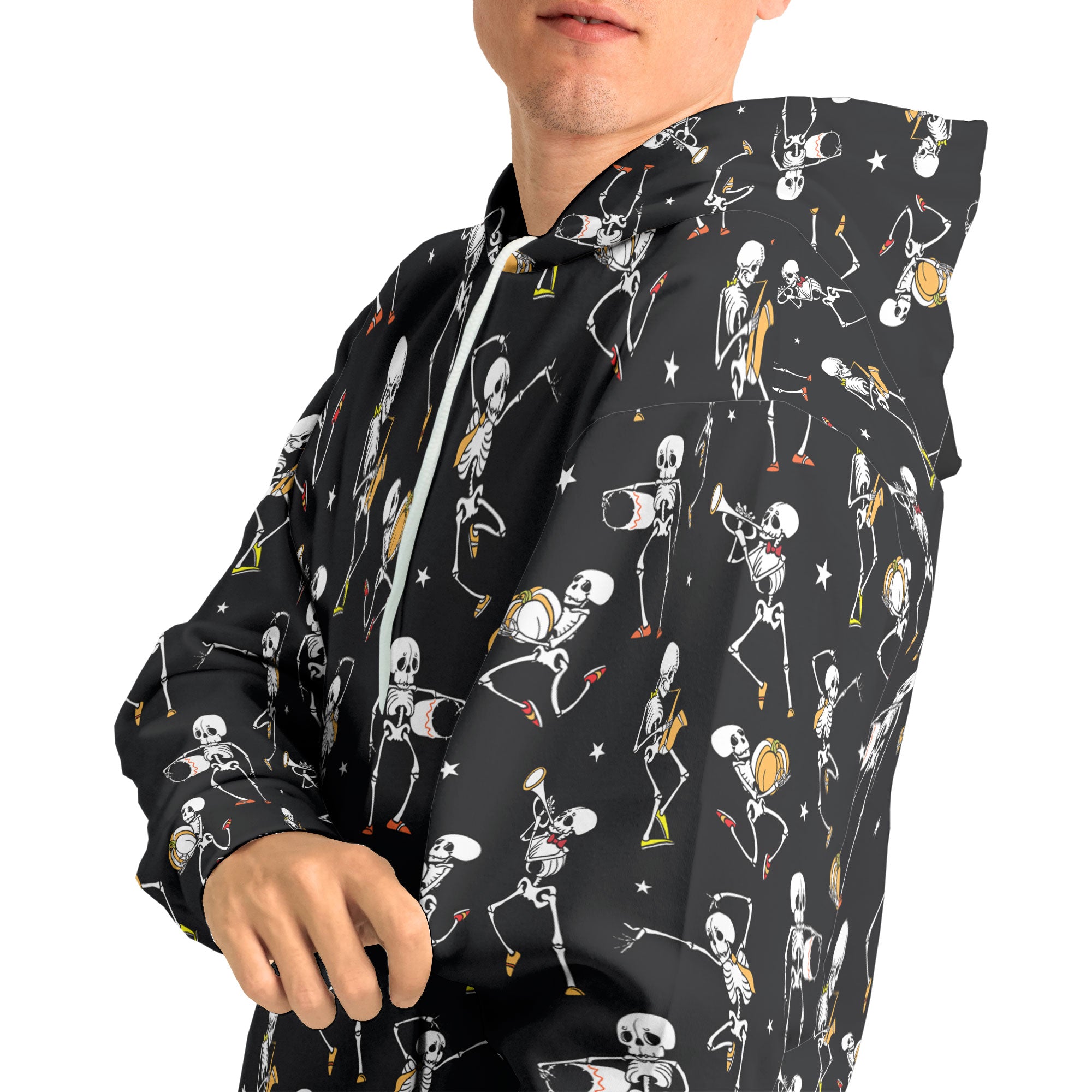 Funny Vintage Pattern Skull Dancing Halloween For Men, For Woman Hoodie - HYPERFAVOR