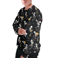 Funny Vintage Pattern Skull Dancing Halloween For Men, For Woman Sweatshirt - HYPERFAVOR