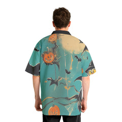 Spooky Ghost Pumpkins Halloween Hawaiian Shirt - HYPERFAVOR