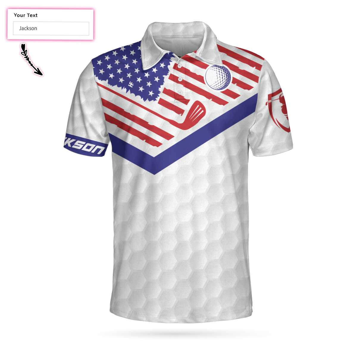 Golf American Flag New Custom Polo Shirt - Hyperfavor